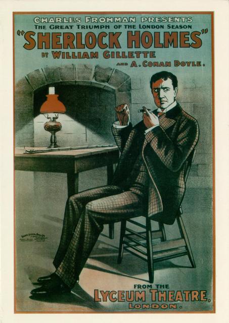 poster for the play Sherlock Holmes